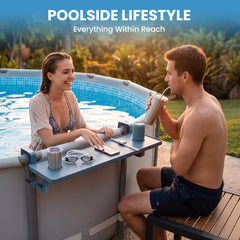 POOLJOYO portavasos integrado con vaso, mantiene bebidas estables