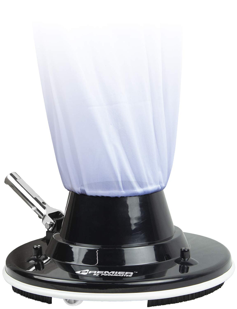 Poolmaster aluminum handle and pole attachment showing easy reach advantage