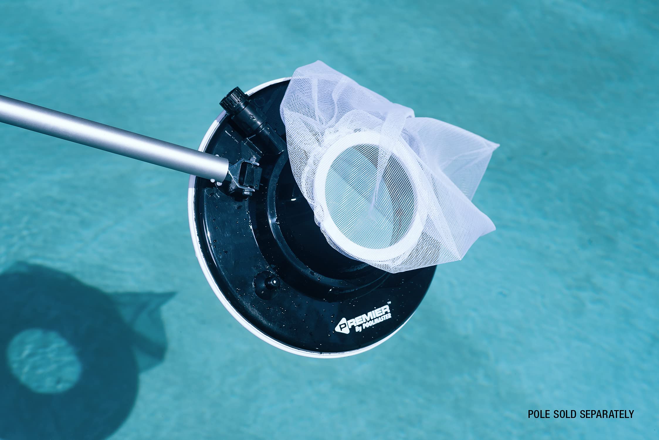 Poolmaster underside with eight jets illustrating strong suction performance