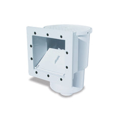 Poolmaster 32190 front view installed skimmer showing clean surface capture benefit