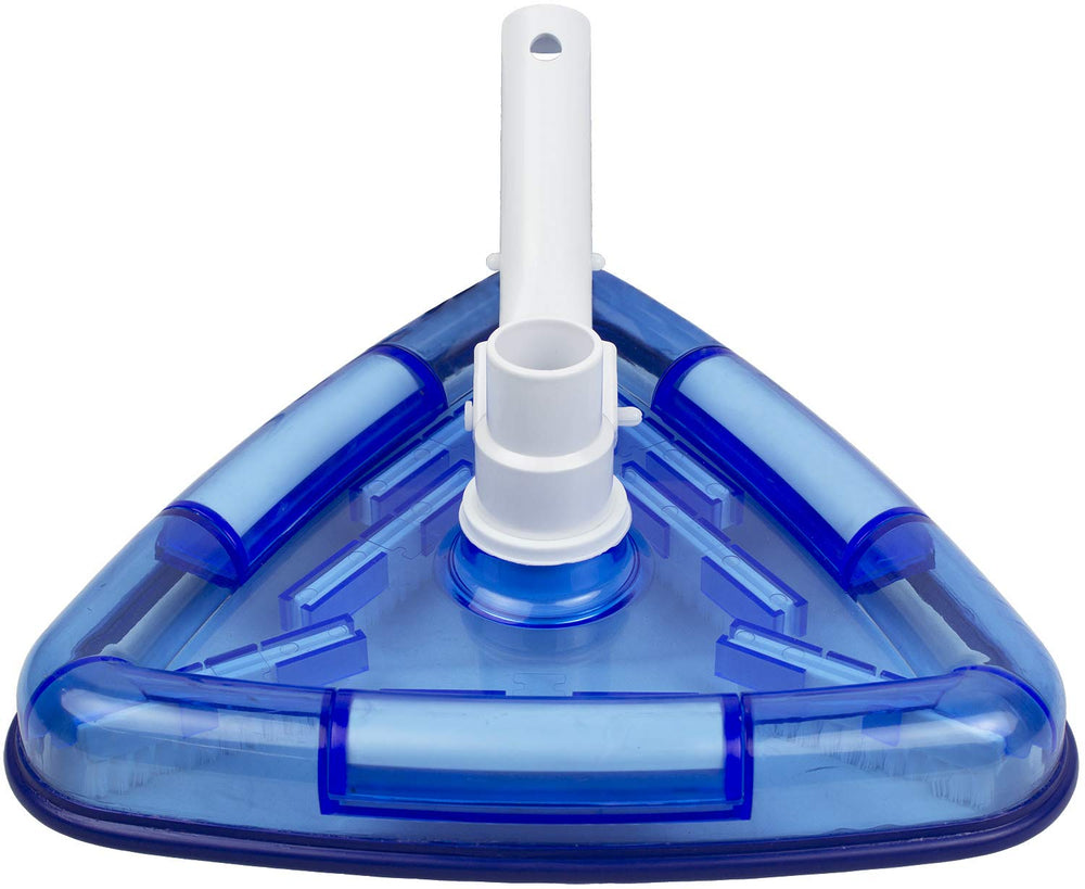 Poolmaster size comparison with pole demonstrating compact 11-inch width