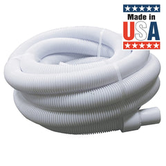 Poolmaster hose floating in pool for easier handling and faster debris removal