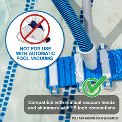 Poolmaster swivel cuff close-up showing tangle-free movement and easier cleaning