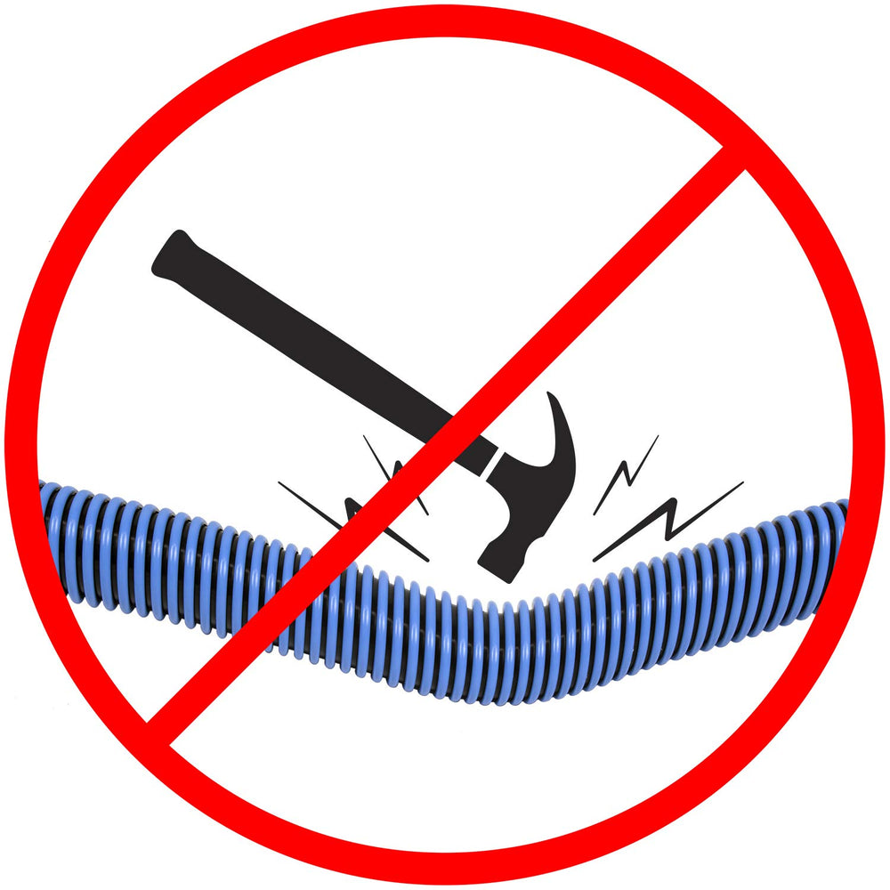 Poolmaster poly-welded cuff detail showing reinforced strength advantage
