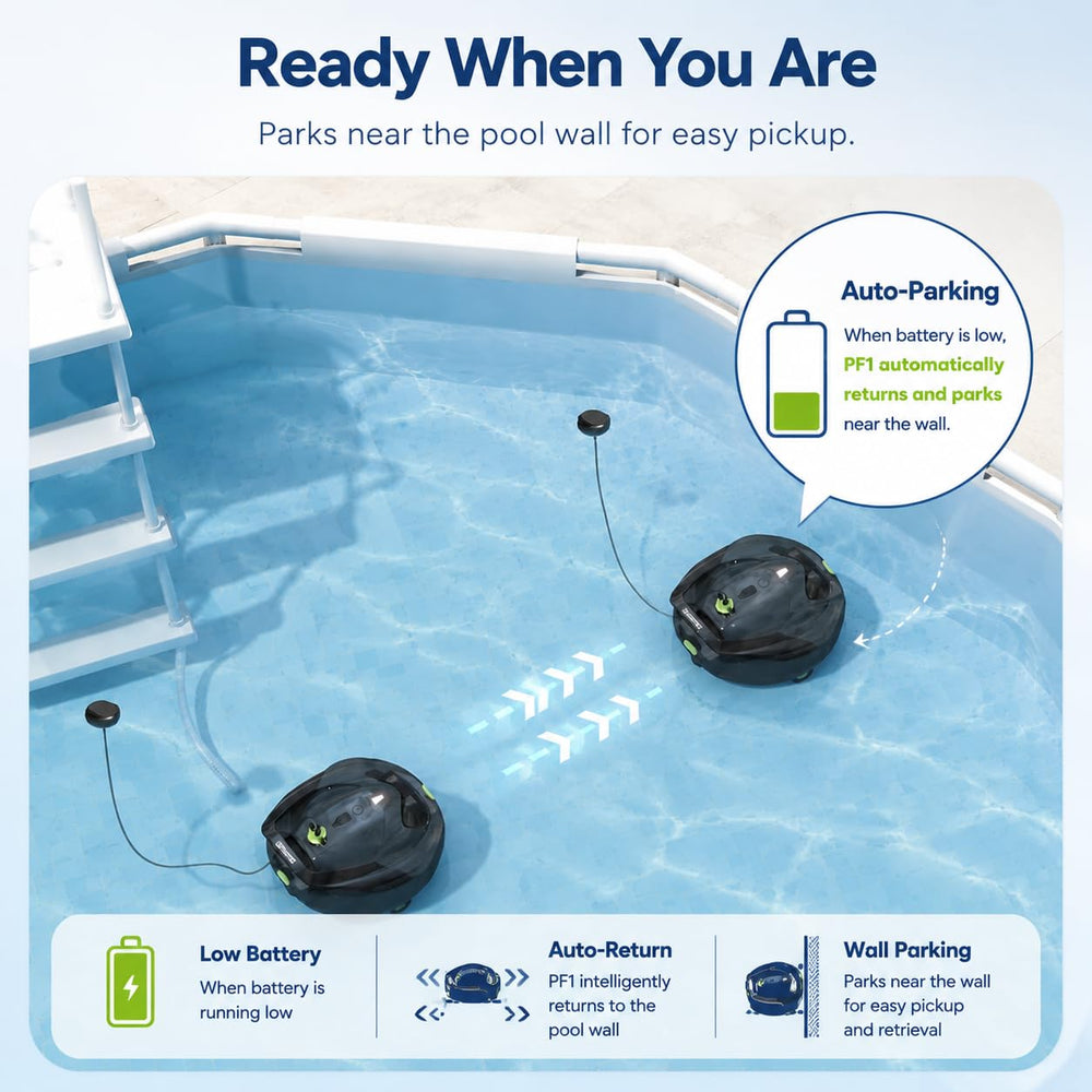 Pooloob PF1 Pro user emptying filter basket for quick maintenance benefit