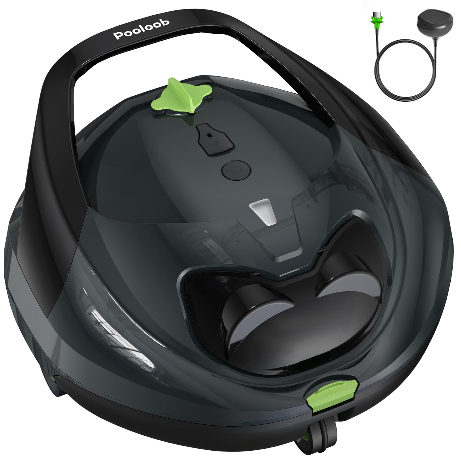 Pooloob PF1 Pro front view showing compact body and easy lift handle benefit