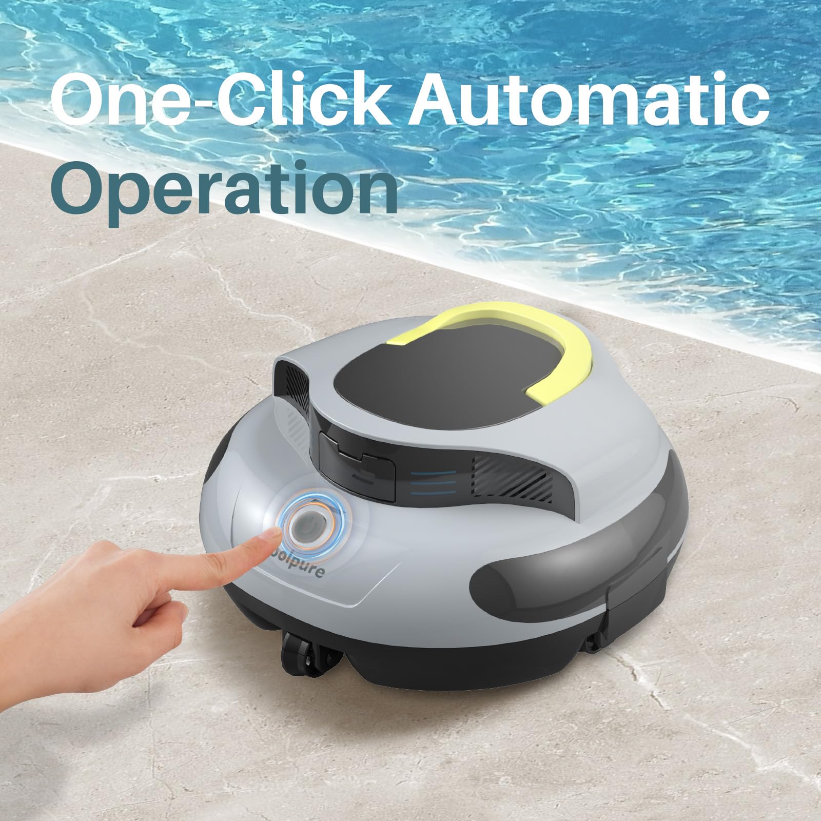 POOLPURE Aquaguard SE II top control panel with single-button start for easy operation