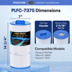 POOLPURE top handle detail for easy removal, speeds routine maintenance