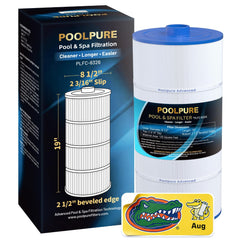 POOLPURE C-8326 front view showing full cartridge for reliable filtration