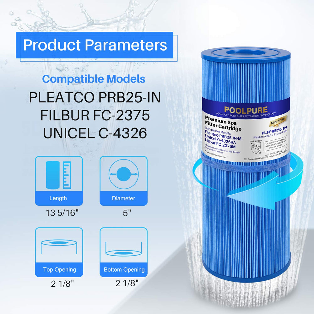 POOLPURE primer plano del tejido trilobal que facilita limpieza