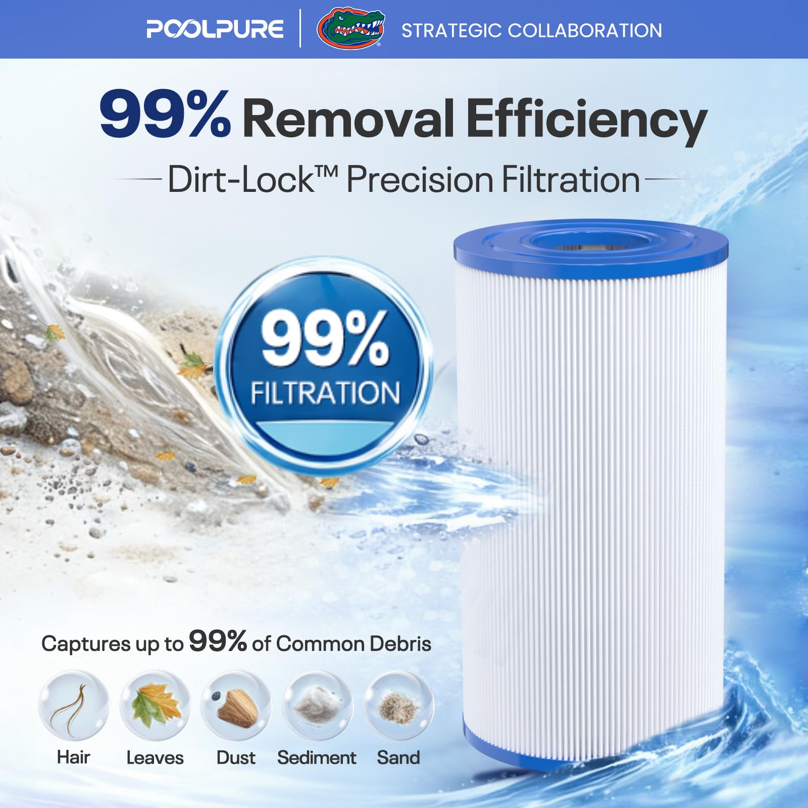 POOLPURE installed in spa showing quick replacement and restored water clarity