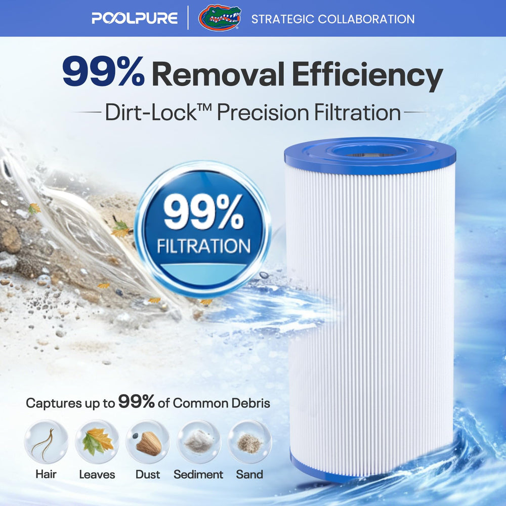 POOLPURE installed in spa showing quick replacement and restored water clarity