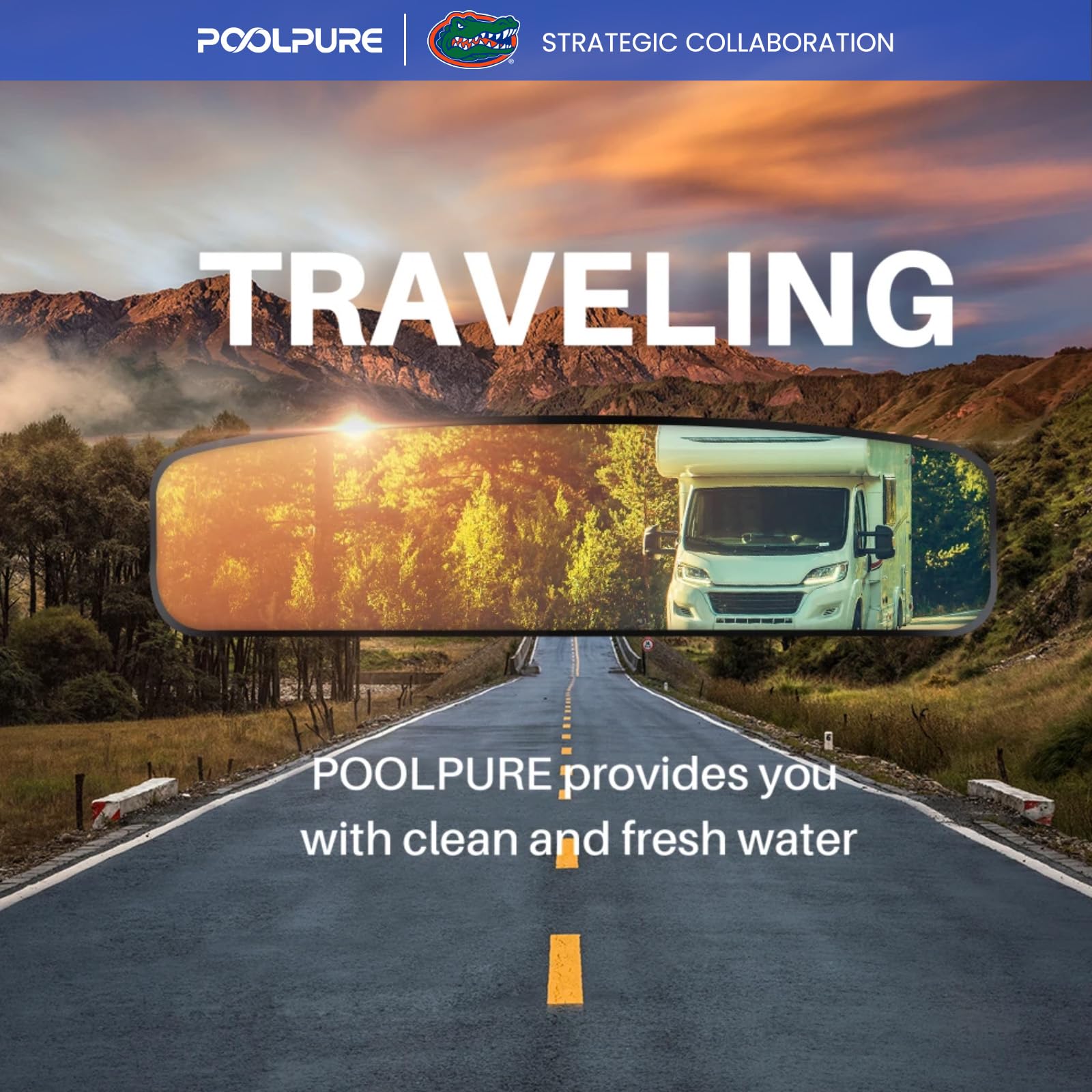 POOLPURE retail packaging and label showing brand, features and warranty benefit