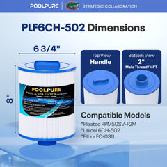 POOLPURE bottom 2-inch MPT connection detail ensuring secure plumbing fit