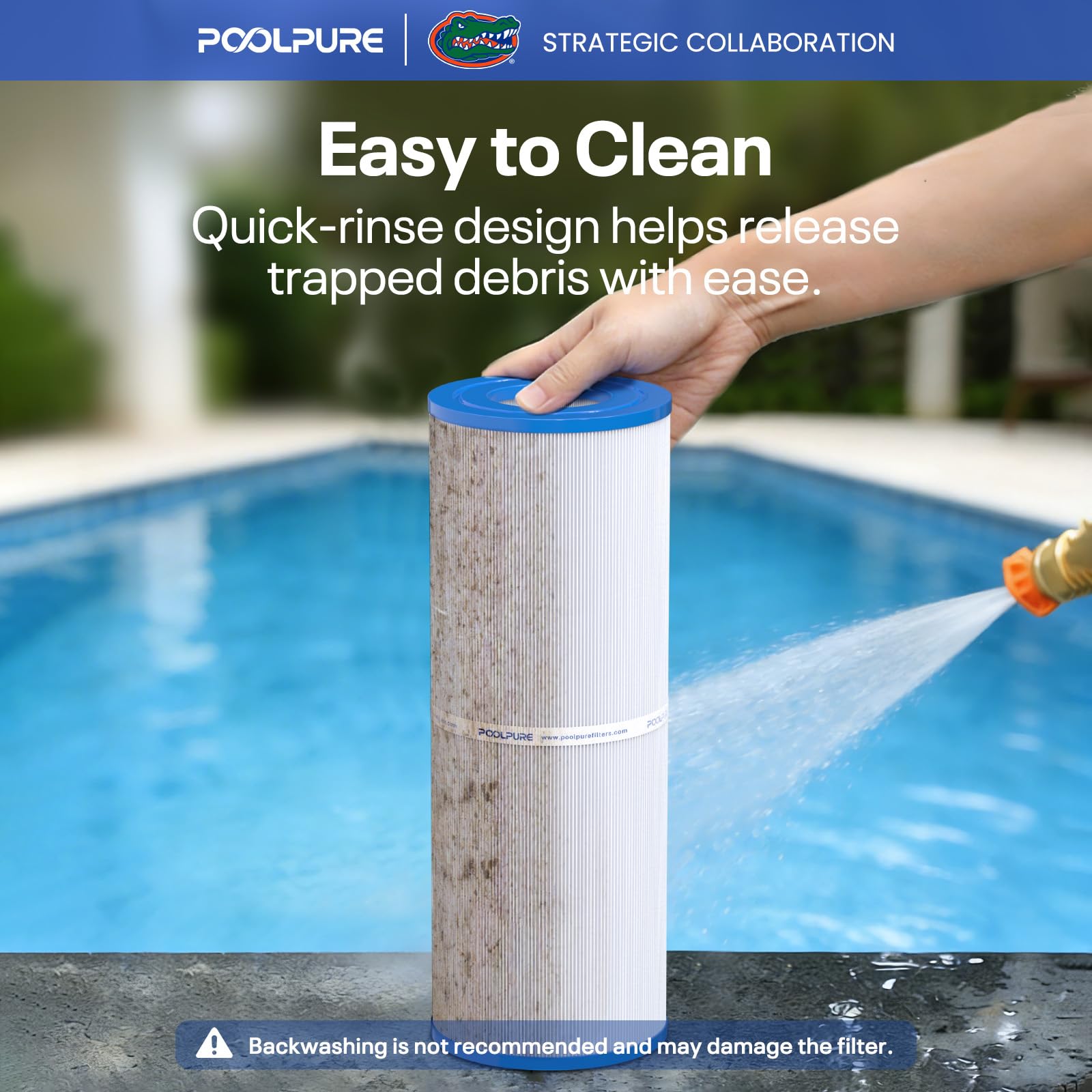 POOLPURE uso en piscina de entrenamiento demostrando rendimiento confiable