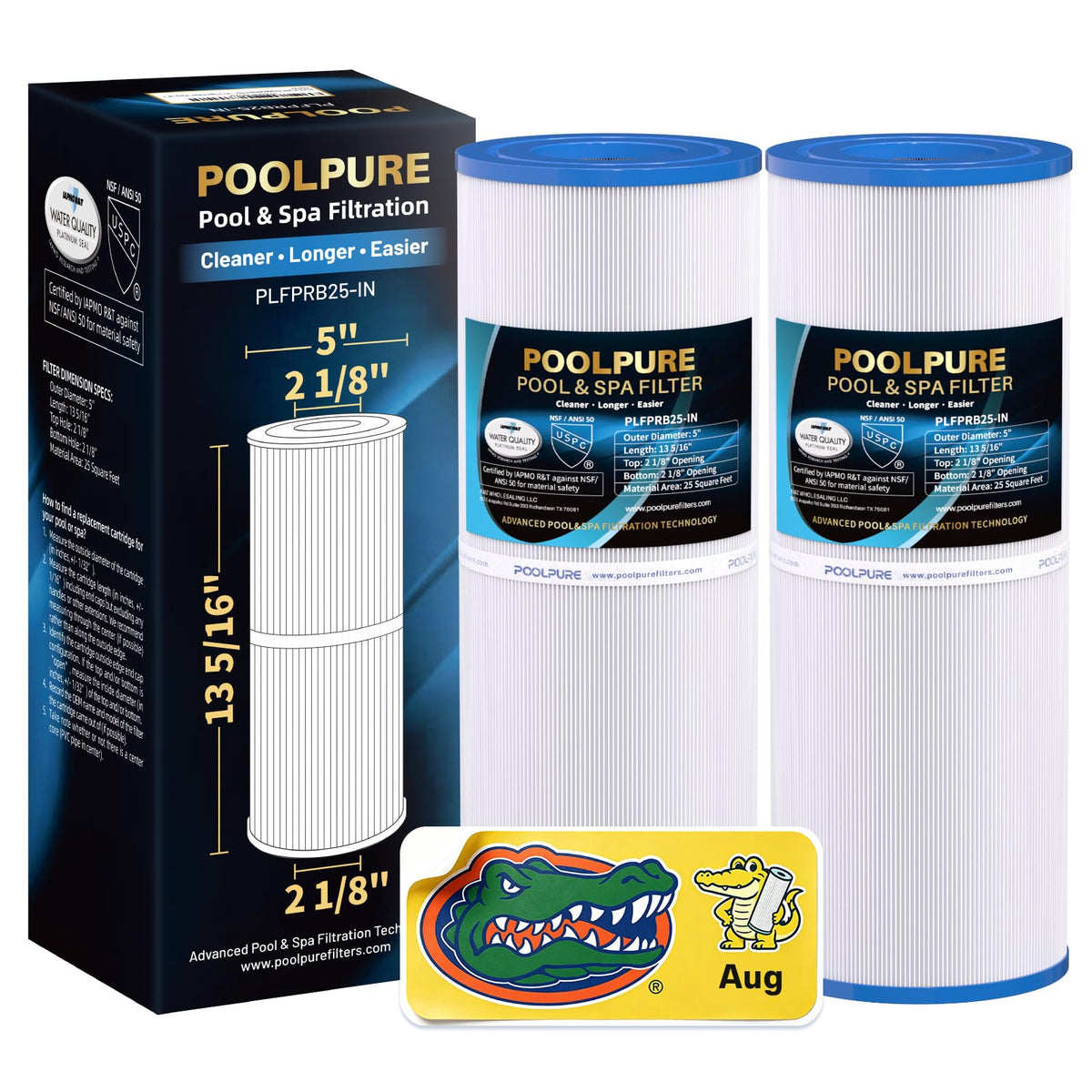 POOLPURE cartucho frontal mostrando diseño y beneficios de captura