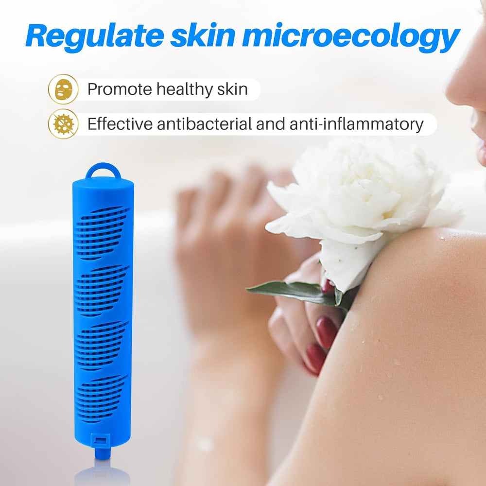 POOLPURE mineral stick placed in a spa skimmer for easy, tool-free installation