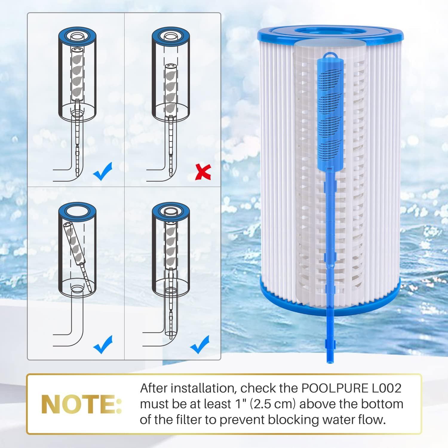 POOLPURE label and contents image highlighting ingredients and usage instructions