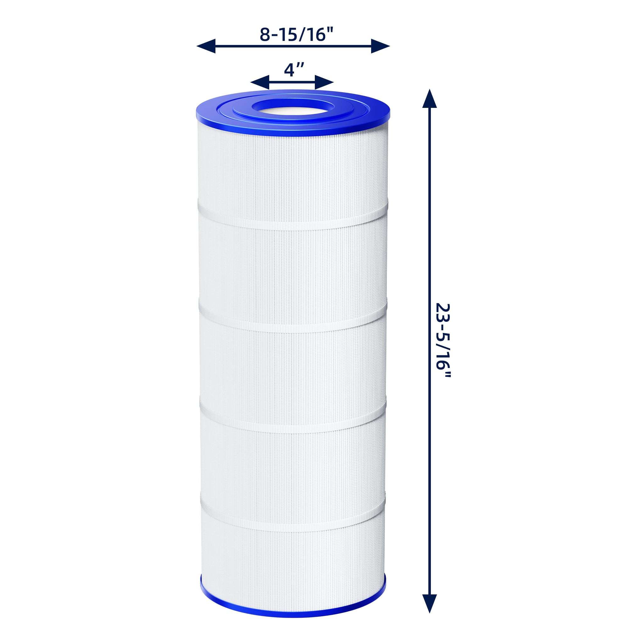 POOLVEFECT top and bottom openings visible showing exact fit benefits