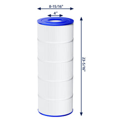 POOLVEFECT top and bottom openings visible showing exact fit benefits