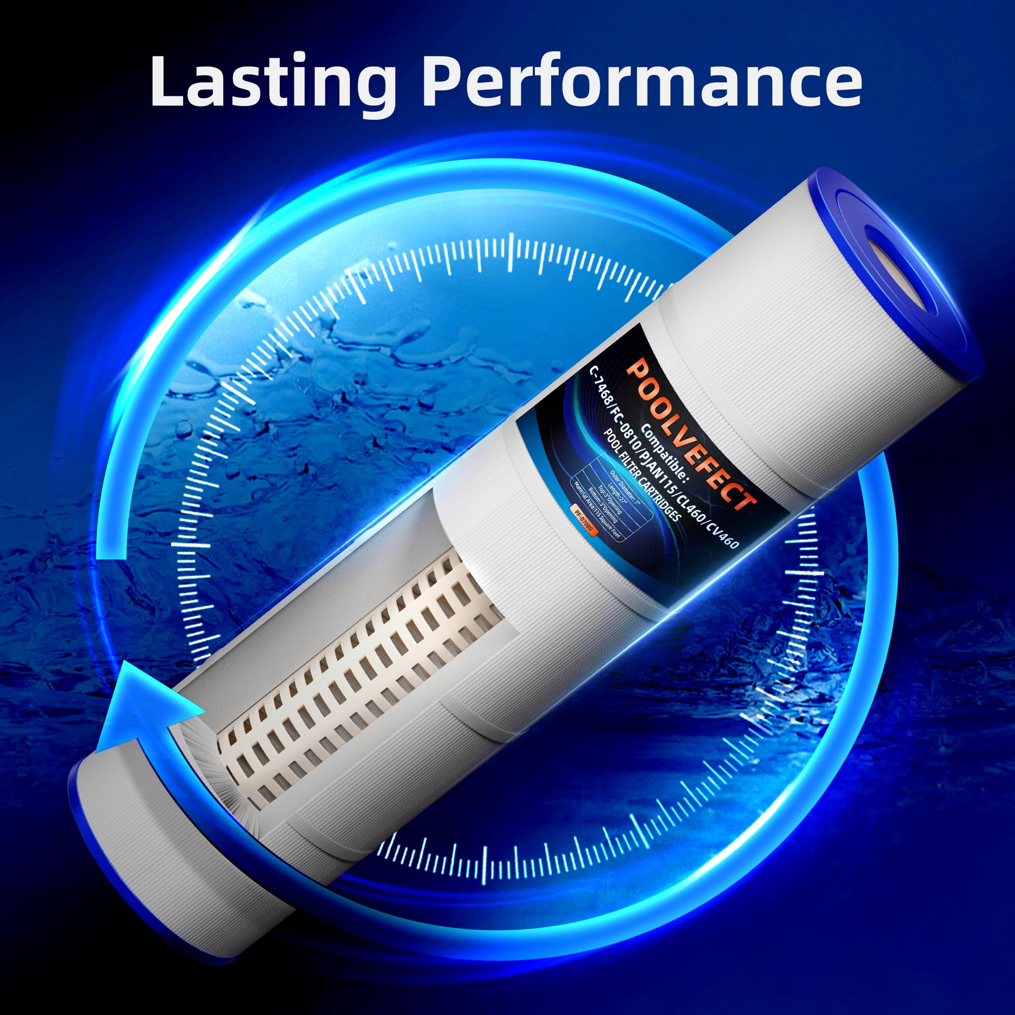 POOLVEFECT near pool showing clear water outcome and reliable filtration benefit
