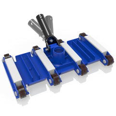 Poolvio 14" vacuum head front view showing durable build and reliable cleaning