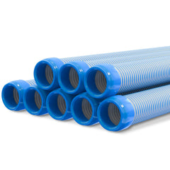Poolvio front packaging showing blue hose set and benefits