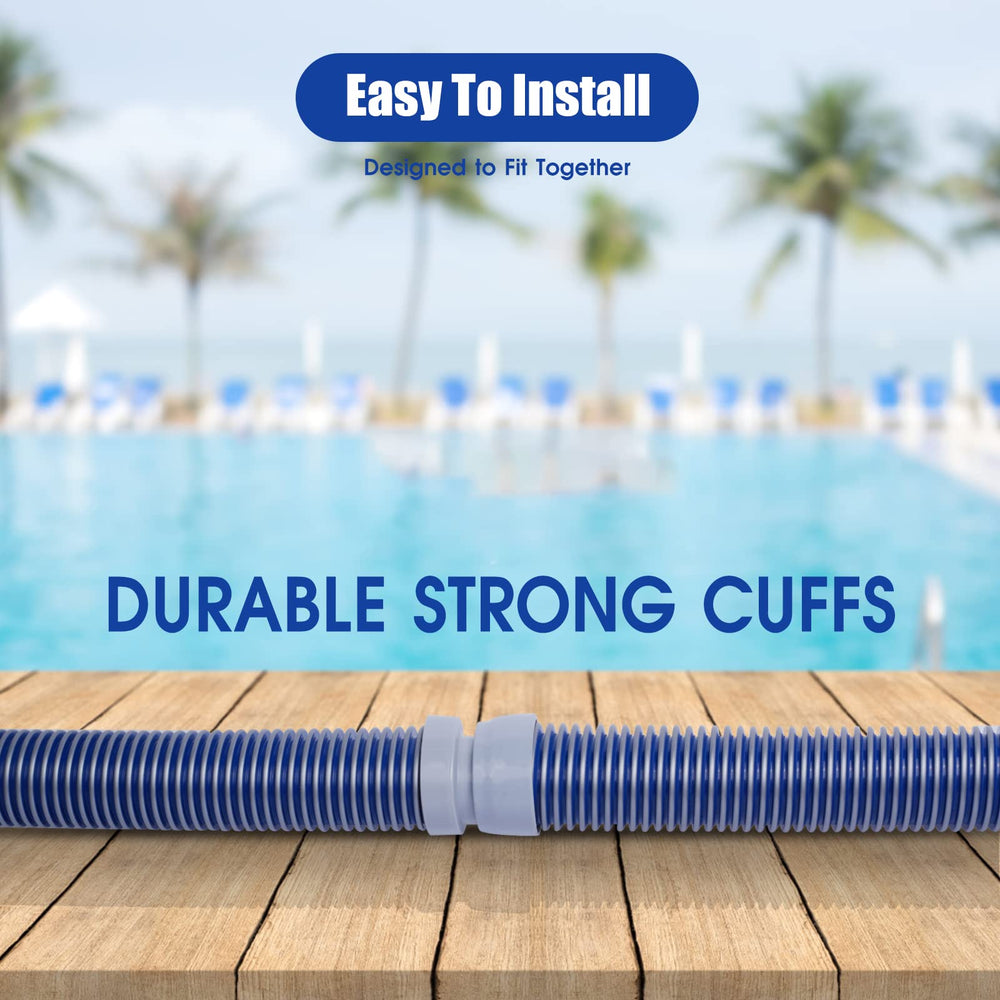 POOLWHALE coiled hoses stored compactly saving space in garage or shed