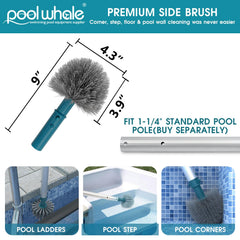 POOLWHALE EZ clip handle connection for quick secure pole attachment