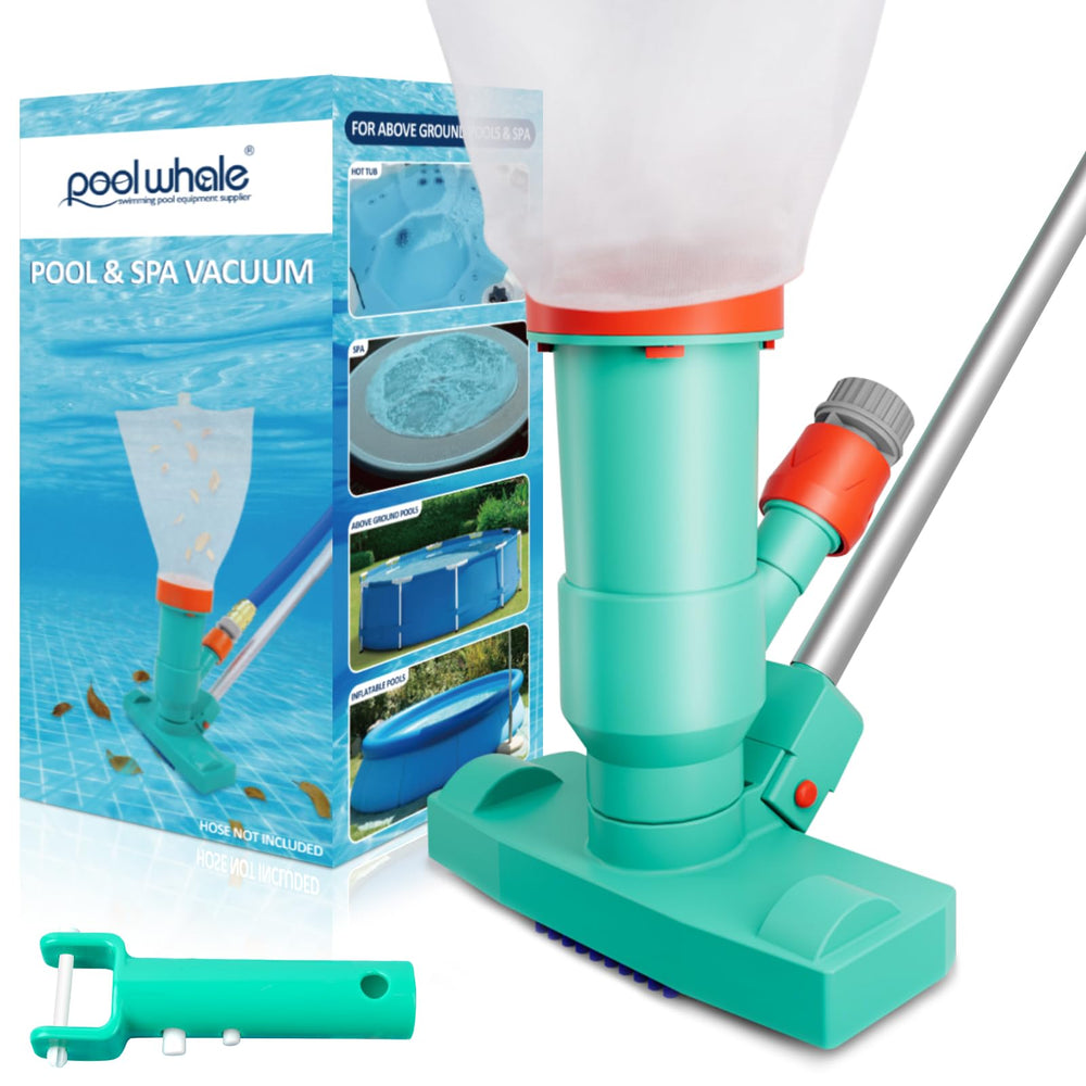 POOLWHALE front view of cleaner showing stable intake and efficient debris removal
