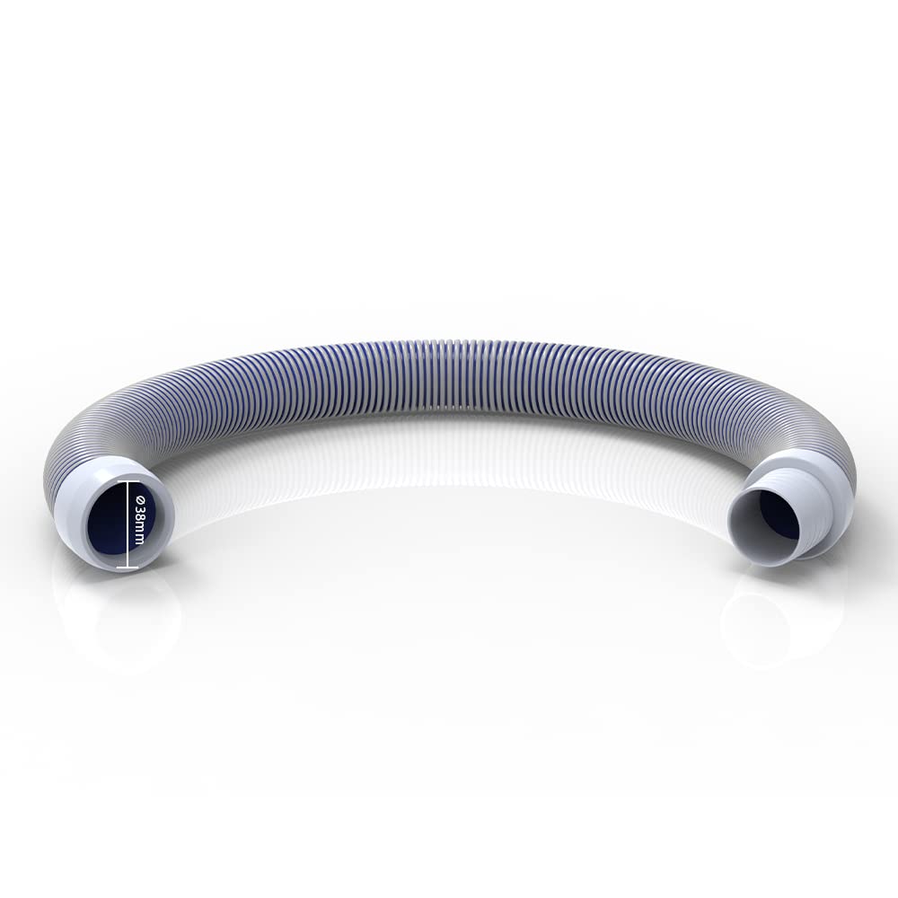 POOLWHALE hose texture showing thick crush-proof wall for long-lasting durability