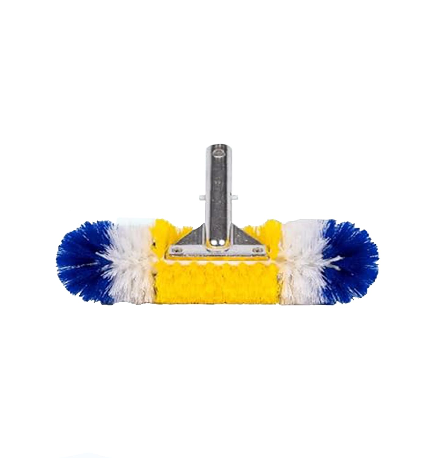 Poolzilla brush scrubbing corner with bristles reaching tight angles effectively