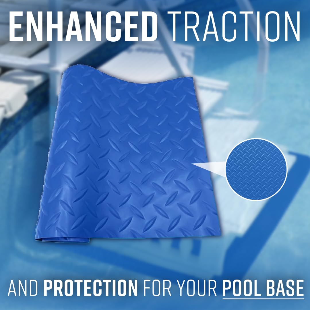 Poolzilla zoom on reinforced edge seam showing durable tear-resistant finish