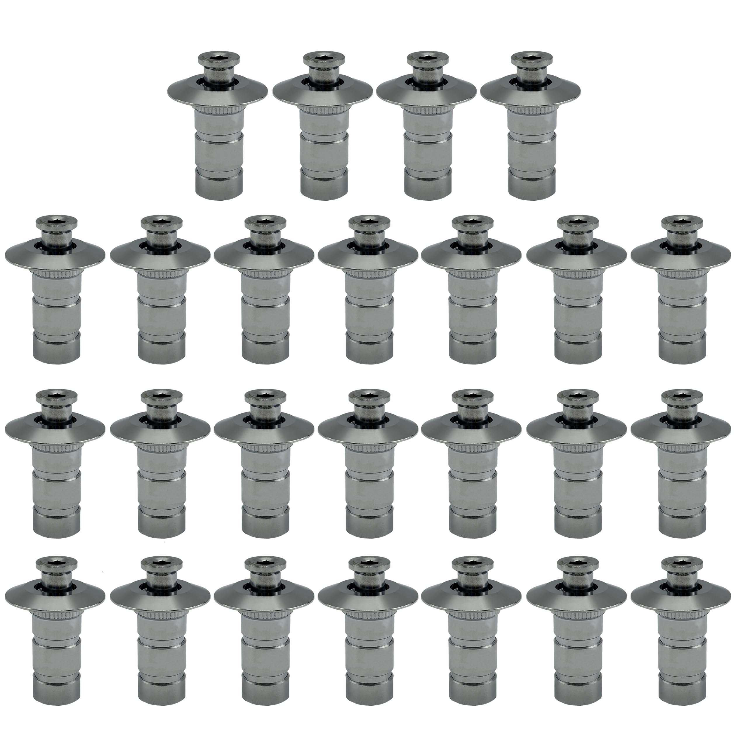 Poolzilla front pack showing 25 stainless anchors and durable finish