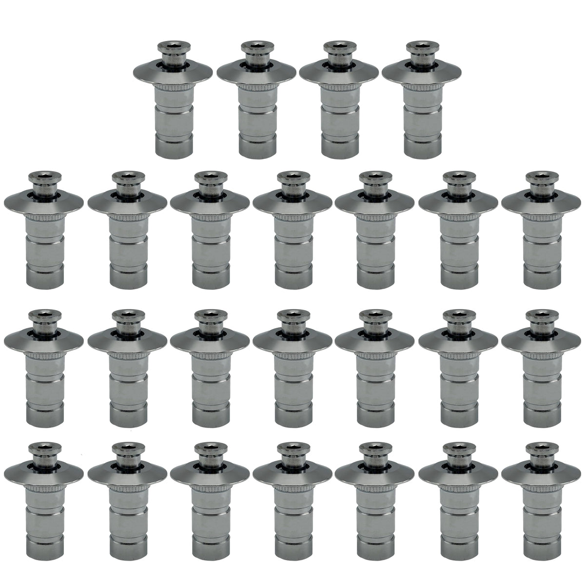Poolzilla front pack showing 25 stainless anchors and durable finish
