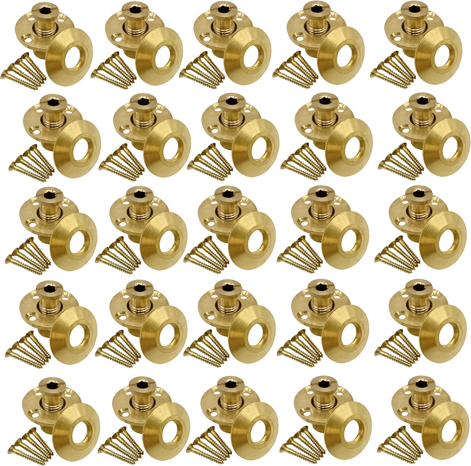 Poolzilla brass anchors front view showing durable hardware and neat finish
