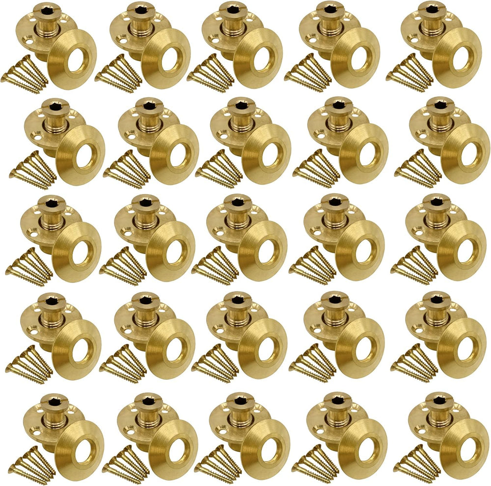Poolzilla brass anchors front view showing durable hardware and neat finish