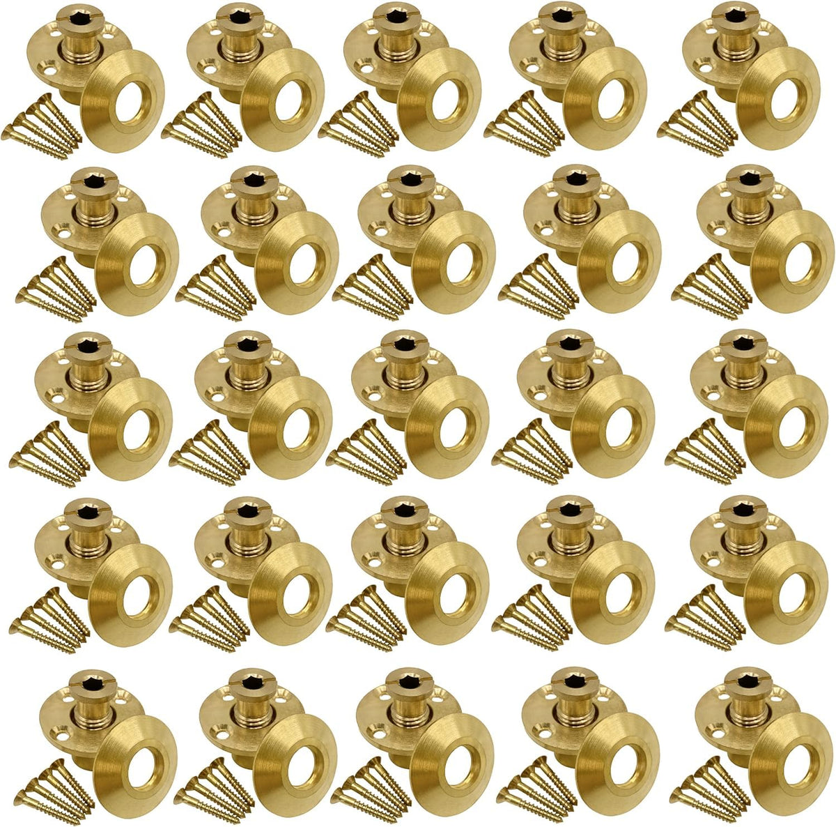 Poolzilla brass anchors front view showing durable hardware and neat finish