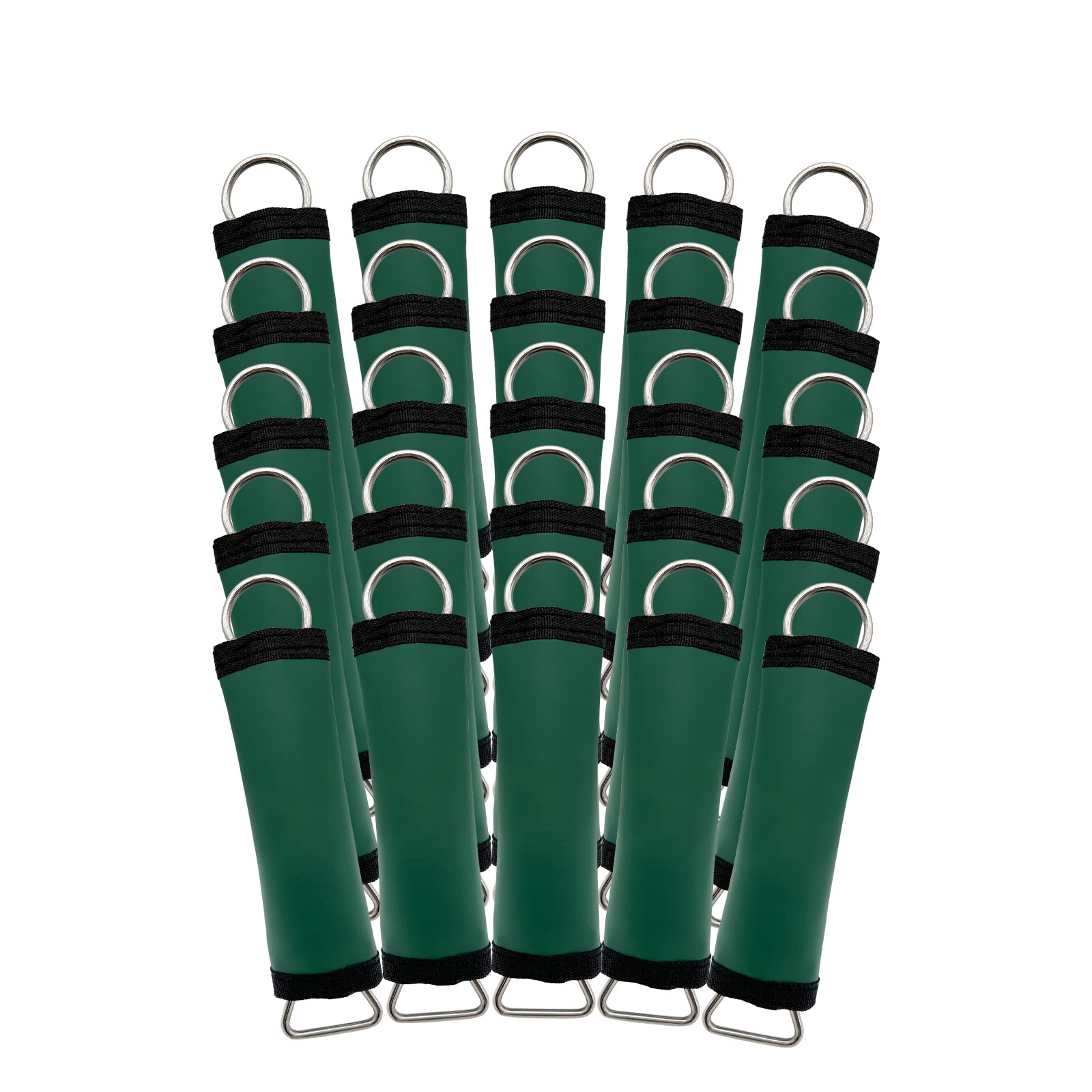 Poolzilla front packaging showing 25 green spring wraps and benefits