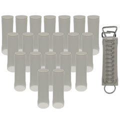 Poolzilla front pack of 20 spring sleeves showing sleeves and label, protects springs