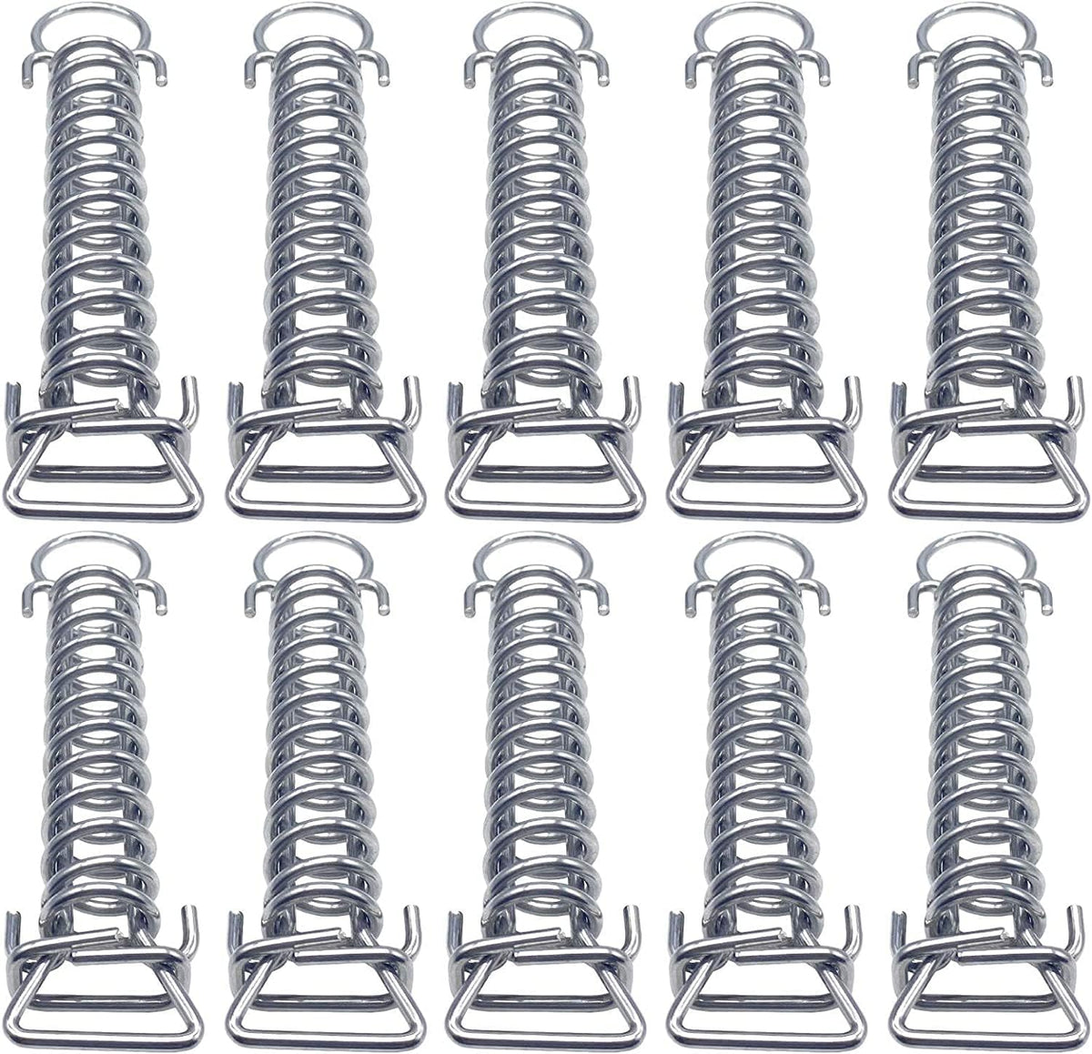 Poolzilla front packaging showing ten stainless steel springs and durability benefit