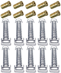 Poolzilla front packaging showing 10-pack anchors and springs for easy replacement
