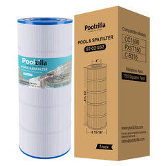 Poolzilla front view filter cartridge showing form and fit for easy replacement