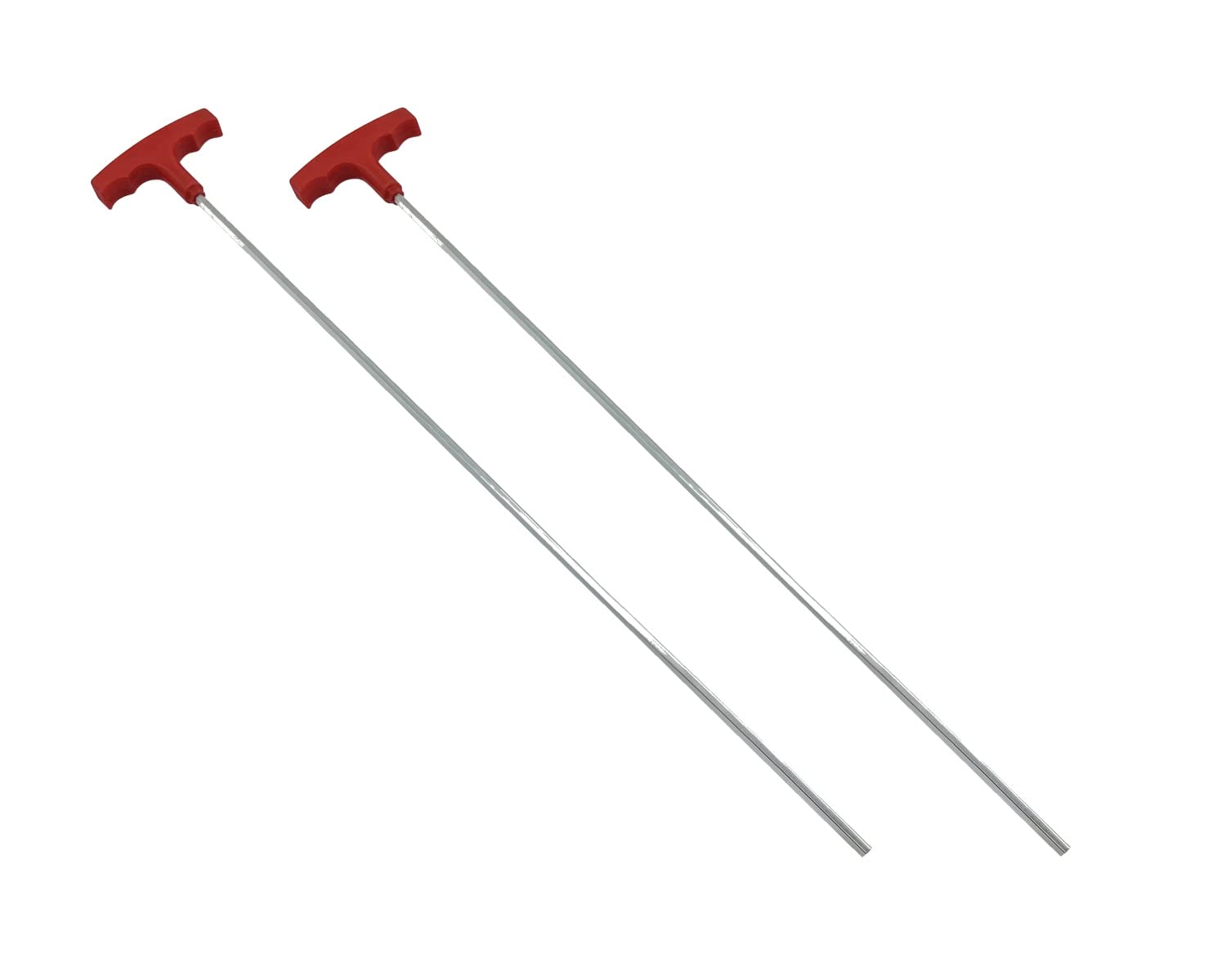Poolzilla hex key front view showing full 24" length and ergonomic grip benefit