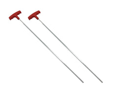 Poolzilla hex key front view showing full 24" length and ergonomic grip benefit