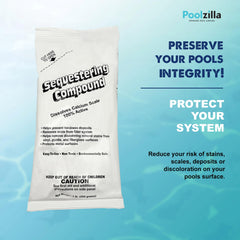 Poolzilla Oxy Shock powder detail demonstrating oxidation power to reduce organic buildup