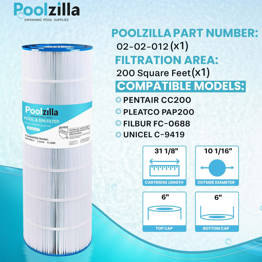 Poolzilla close-up of pleated media highlighting durable filtration benefit