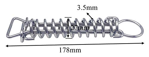 Poolzilla stainless spring detail showing durable coil for reliable cover tension