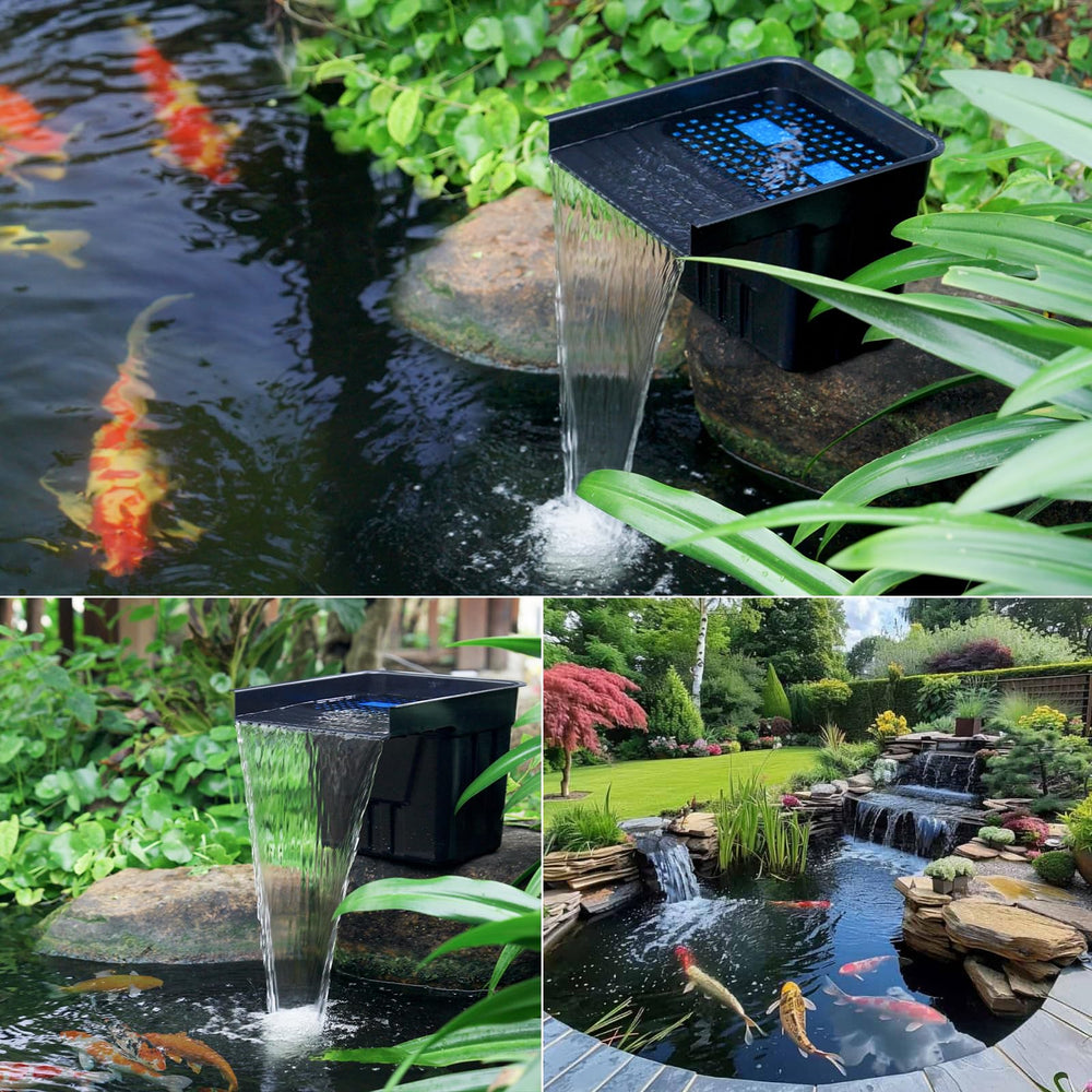 POPOSOAP 1200GPH pond pump detail showing robust flow and energy efficiency