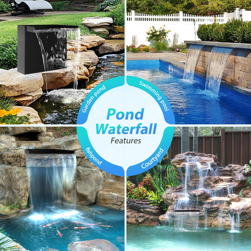 POPOSOAP buried installation example showing discreet pondless waterfall integration benefit